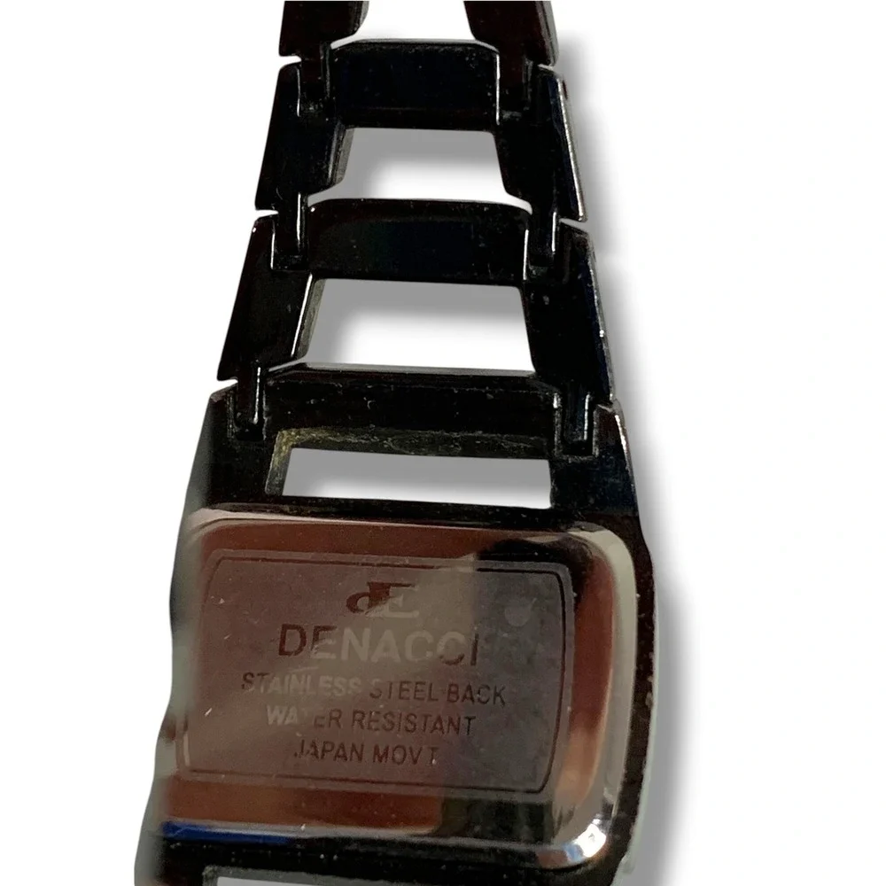 Denacci Mens Wristwatch Tank Rectangular Face Working 31mm